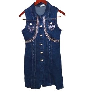 Sleeveless Denim Dress